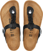 BIRKENSTOCK GIZEH BRAIDED LEATHER | BLACK