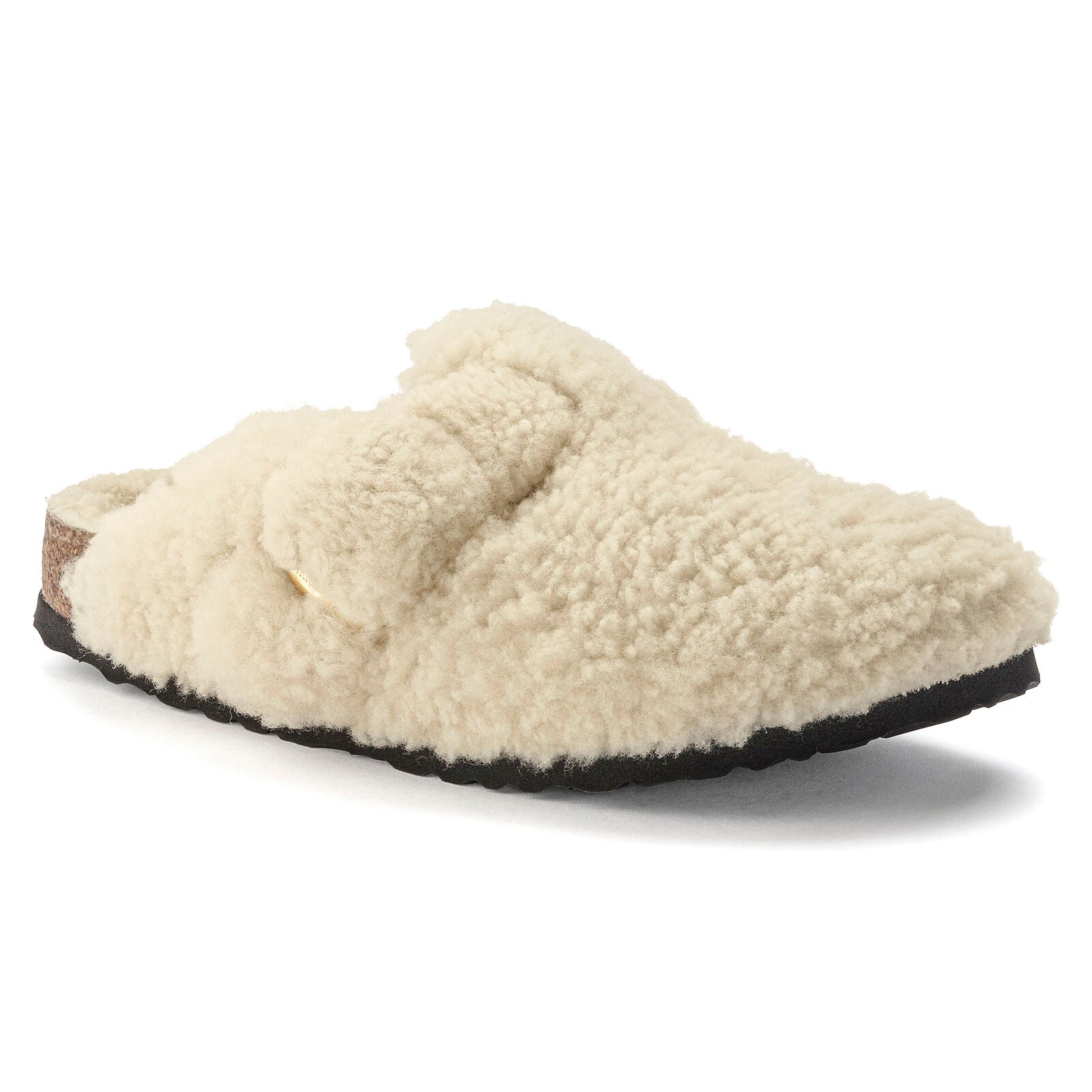 BIRKENSTOCK BOSTON BIG BUCKLE SHEARLING TEDDY | EGGSHELL