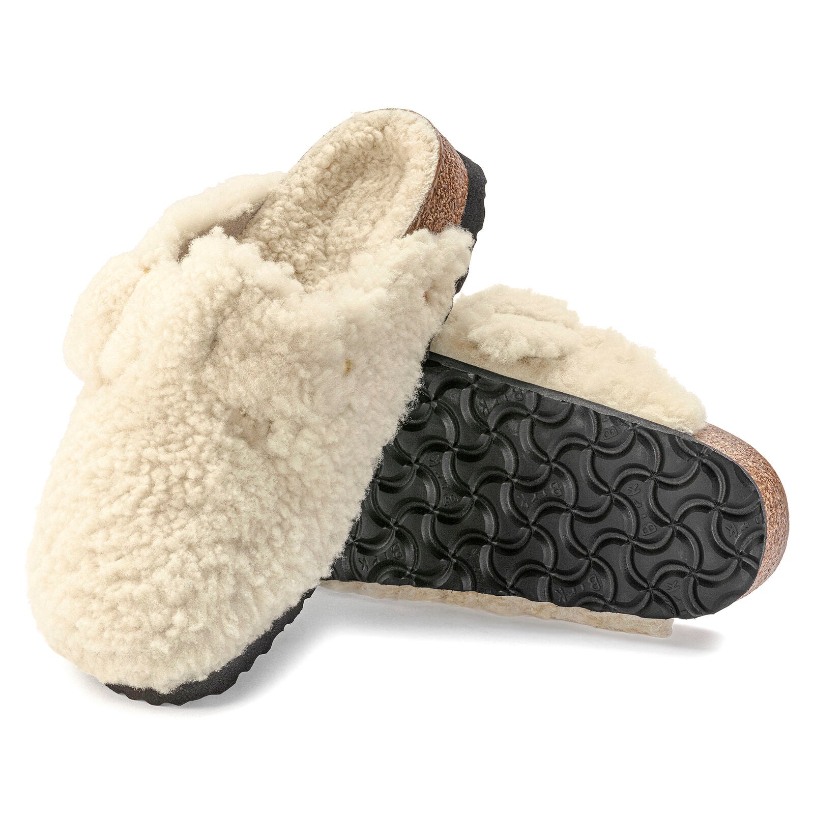BIRKENSTOCK BOSTON BIG BUCKLE SHEARLING TEDDY | EGGSHELL