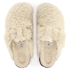 BIRKENSTOCK BOSTON BIG BUCKLE SHEARLING TEDDY | EGGSHELL