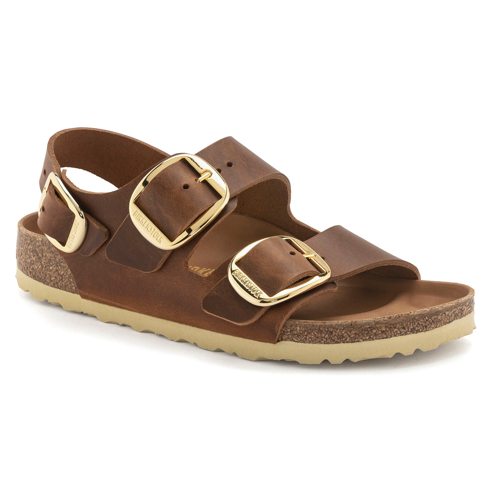 BIRKENSTOCK MILANO BIG BUCKLE LEATHER | COGNAC