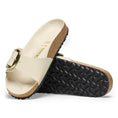 Load image into Gallery viewer, BIRKENSTOCK MADRID BIG BUCKLE HIGH SHINE | ECRU
