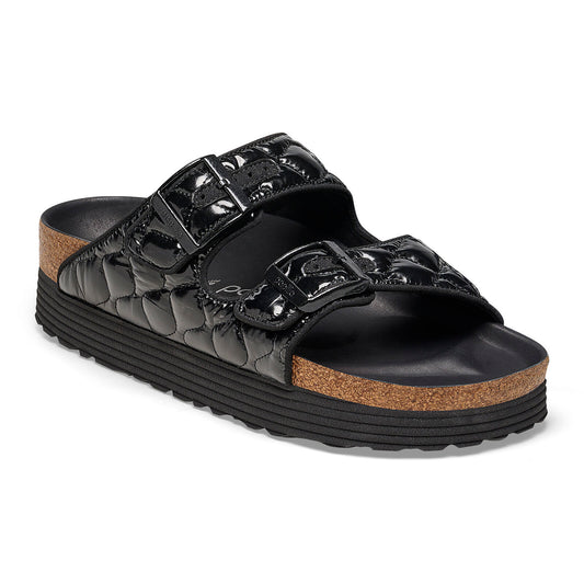 BIRKENSTOCK ARIZONA PLATFORM QUILTED | BLACK