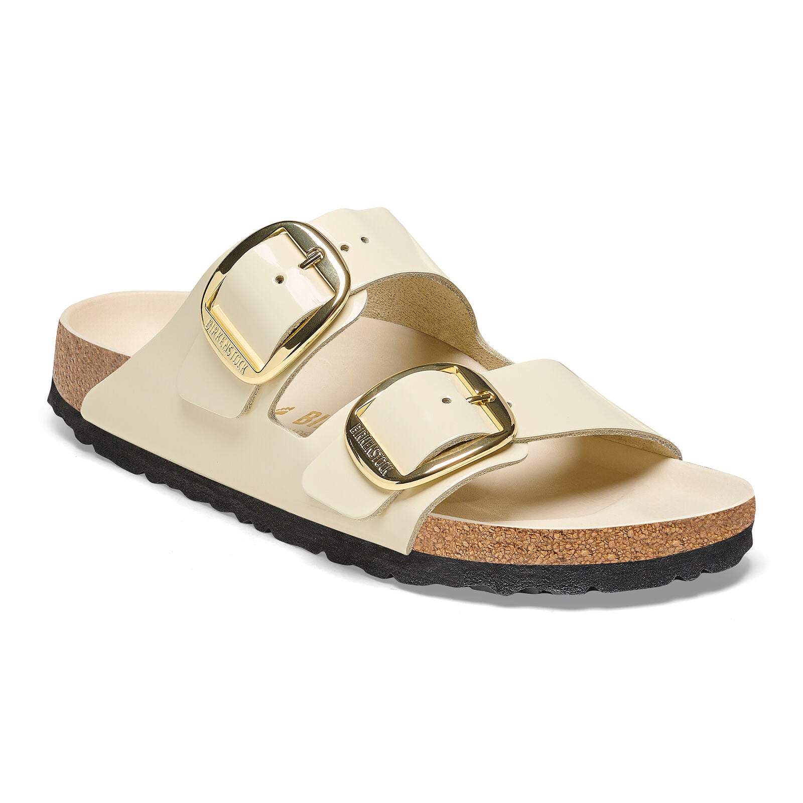 BIRKENSTOCK ARIZONA BIG BUCKLE HIGH SHINE | ECRU