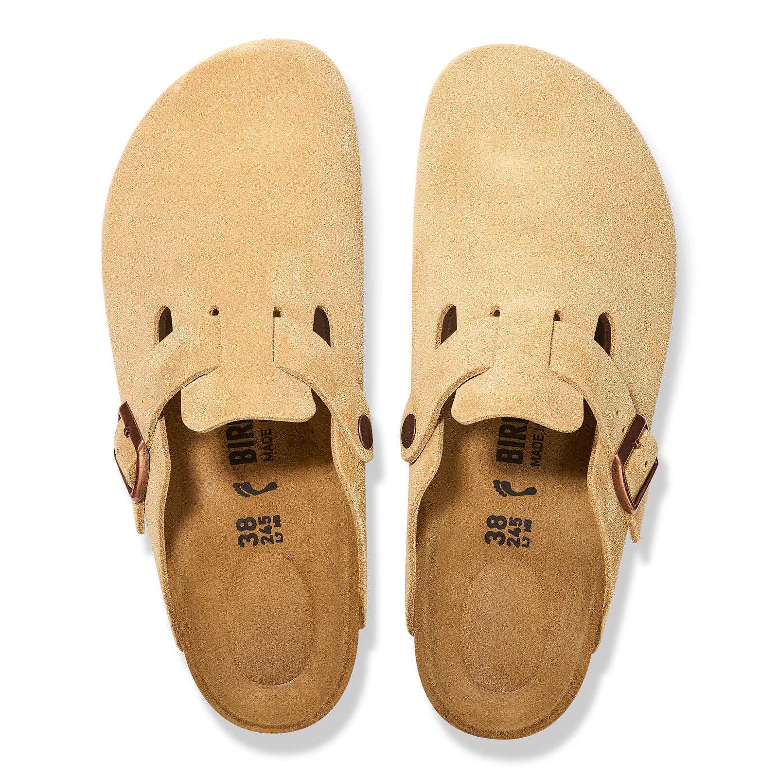 BIRKENSTOCK BOSTON SUEDE | LATTE CREAM