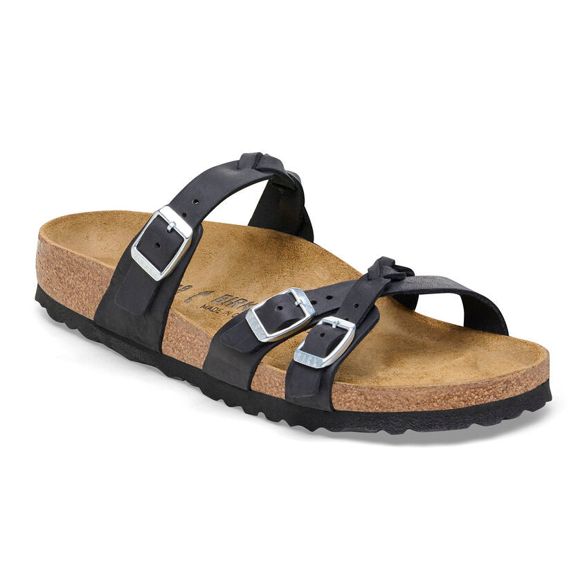 BIRKENSTOCK FRANCA BRAIDED LEATHER | BLACK