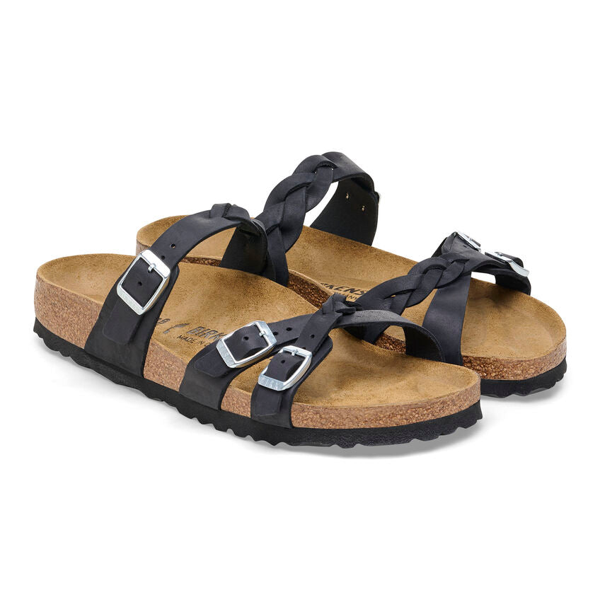 BIRKENSTOCK FRANCA BRAIDED LEATHER | BLACK