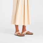 BIRKENSTOCK GIZEH BIG BUCKLE HIGH SHINE | NEW BEIGE