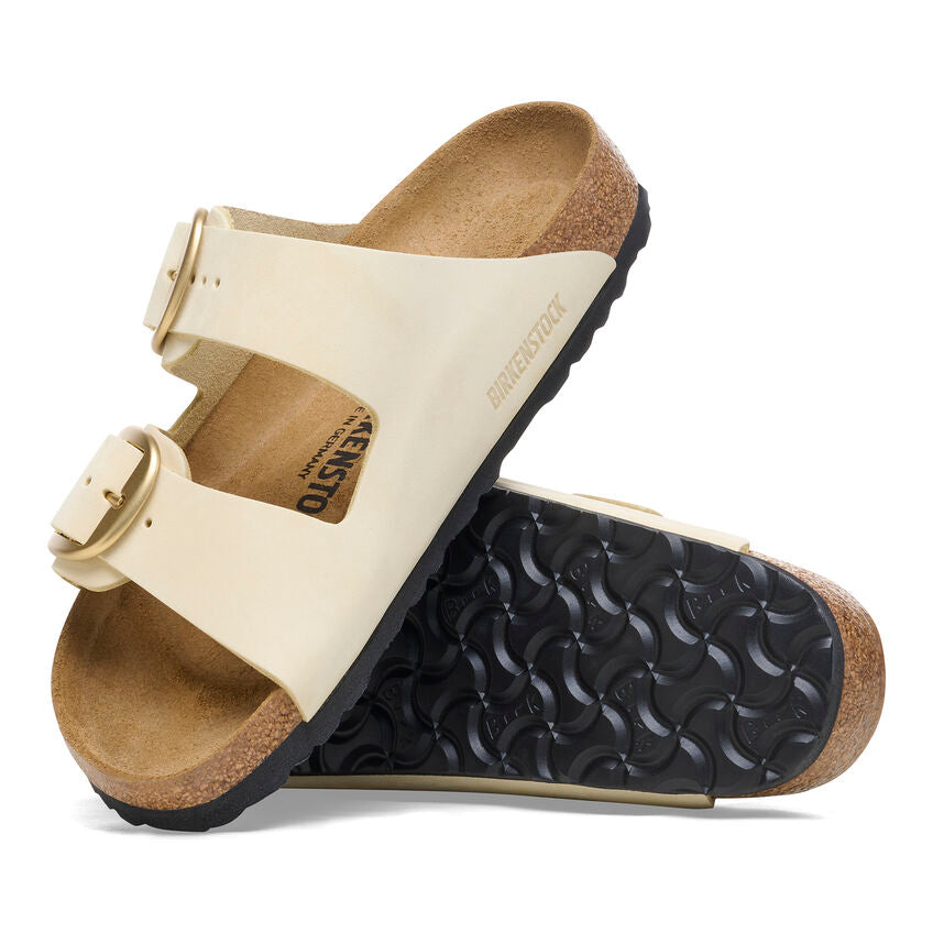BIRKENSTOCK ARIZONA BIG BUCKLE NUBUCK | ECRU – THE HEN HOUSE
