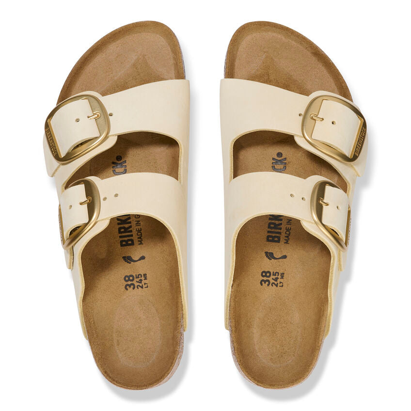 BIRKENSTOCK ARIZONA BIG BUCKLE NUBUCK | ECRU