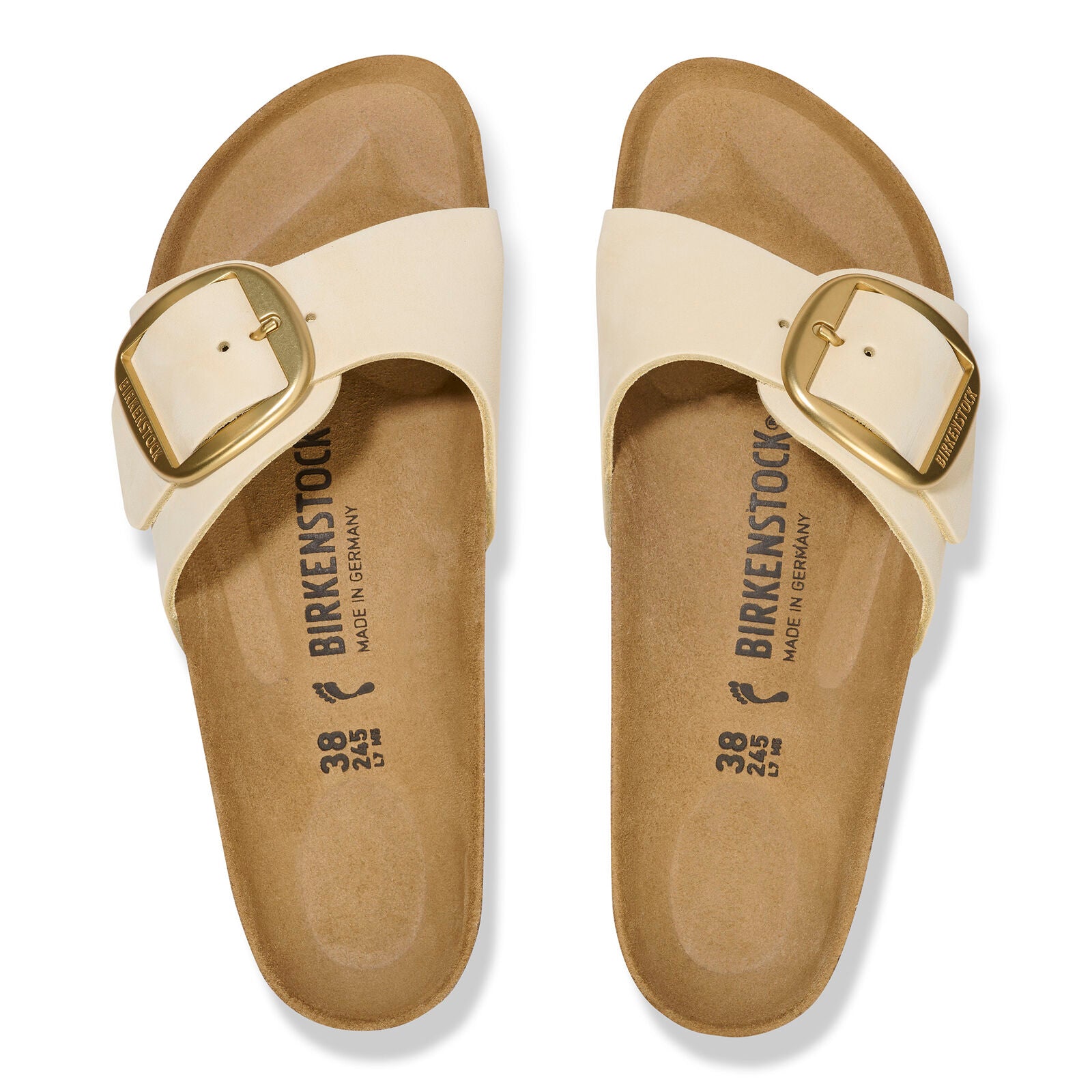 BIRKENSTOCK MADRID BIG BUCKLE NUBUCK | ECRU