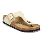 BIRKENSTOCK GIZEH BIG BUCKLE NUBUCK | ECRU