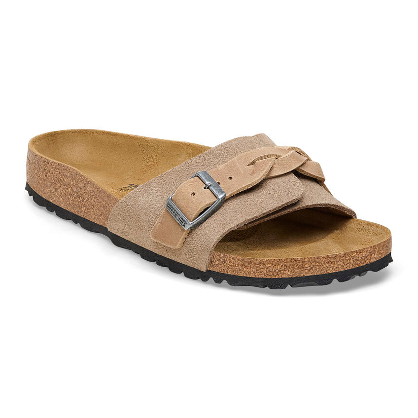 BIRKENSTOCK OITA BRAIDED SUEDE | TAUPE