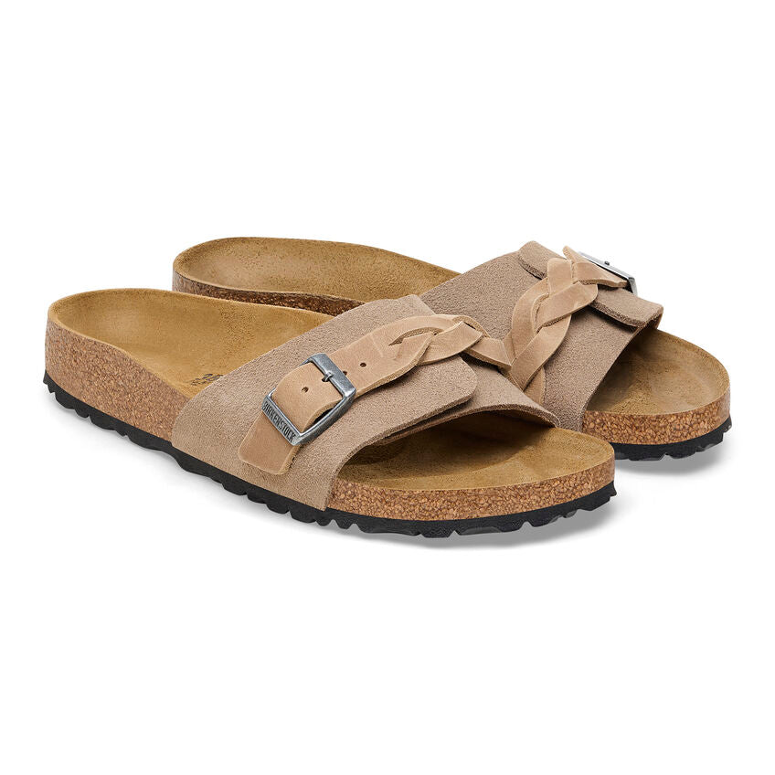 BIRKENSTOCK OITA BRAIDED SUEDE | TAUPE