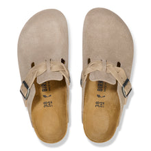 BIRKENSTOCK BOSTON BRAIDED SUEDE LEATHER | TAUPE