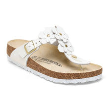 BIRKENSTOCK GIZEH FLOWER LEATHER | WHITE