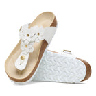 BIRKENSTOCK GIZEH FLOWER LEATHER | WHITE
