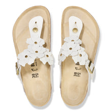 BIRKENSTOCK GIZEH FLOWER LEATHER | WHITE