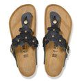 Load image into Gallery viewer, BIRKENSTOCK GIZEH FLOWER LEATHER | BLACK
