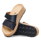 BIRKENSTOCK ALMINA LEATHER/RAFFIA | BLACK