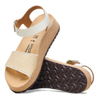 BIRKENSTOCK GLENDA LEATHER/RAFFIA | NATURAL