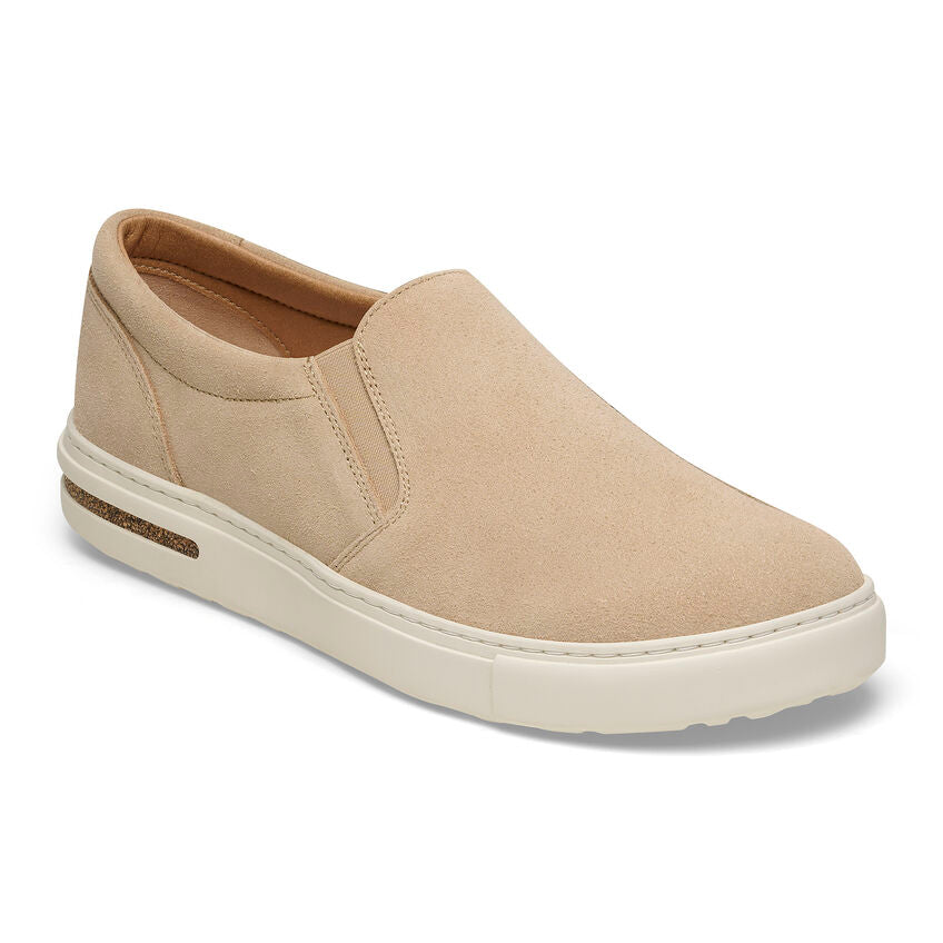 BIRKENSTOCK OSWEGO SUEDE NARROW | SANDCASTLE