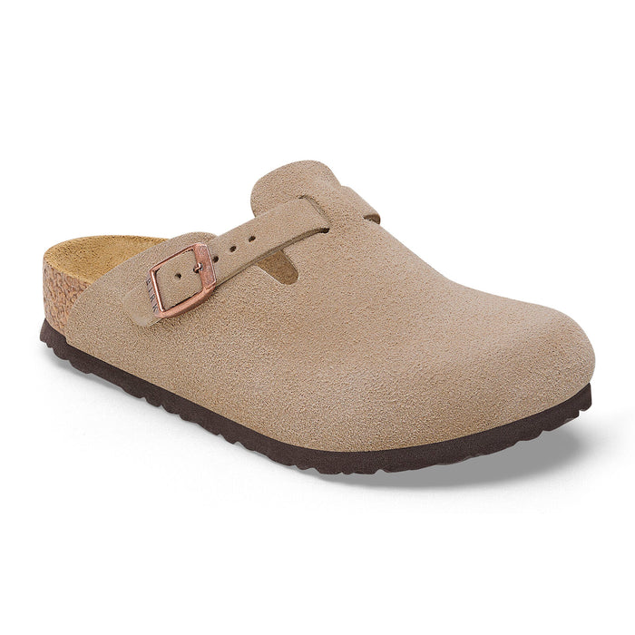 BIRKENSTOCK BOSTON KIDS SUEDE | TAUPE