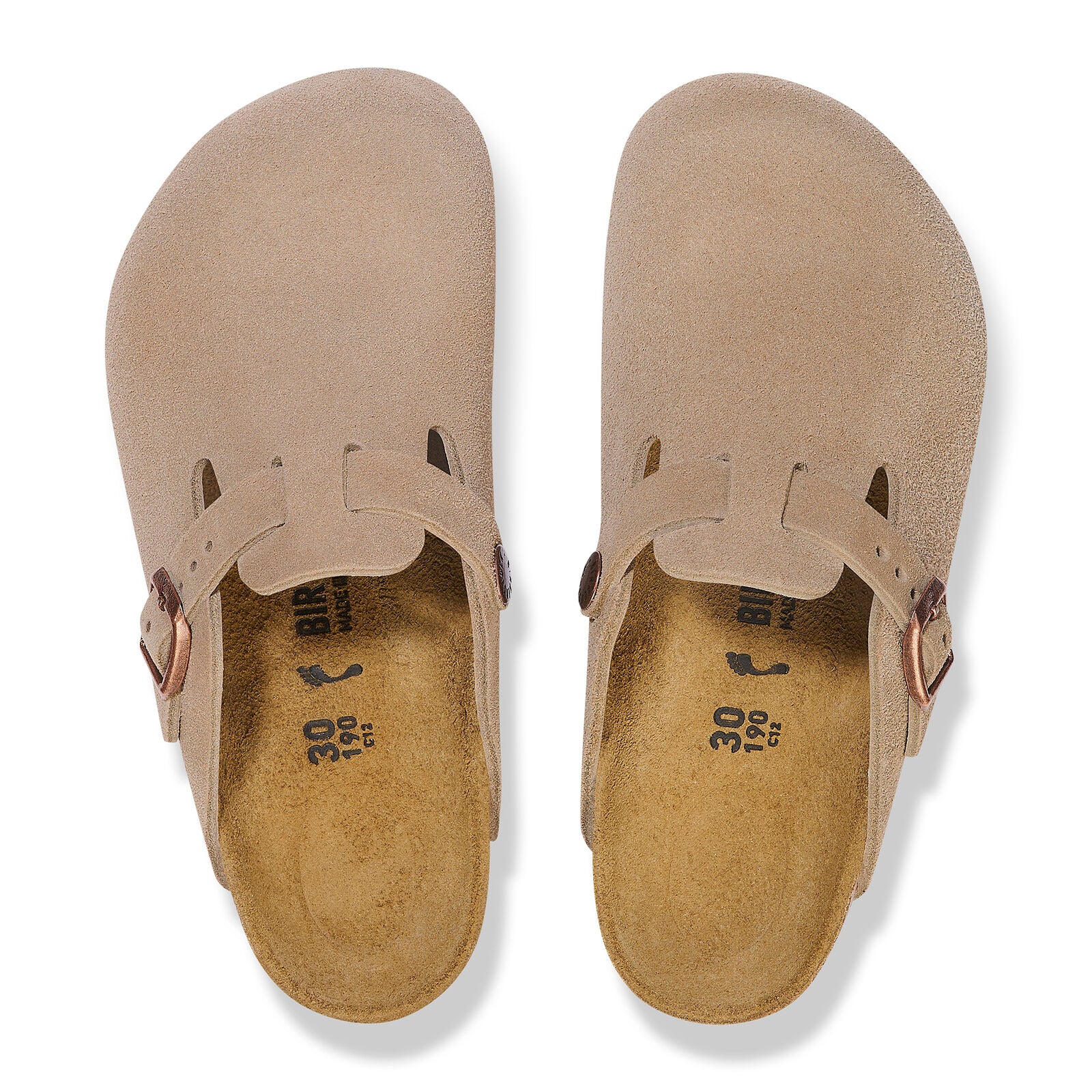 BIRKENSTOCK BOSTON KIDS SUEDE | TAUPE