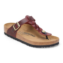 BIRKENSTOCK GIZEH BRAIDED LEATHER | ZINFANDEL