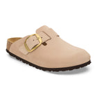 BIRKENSTOCK BOSTON BIG BUCKLE NUBUCK | SANDCASTLE