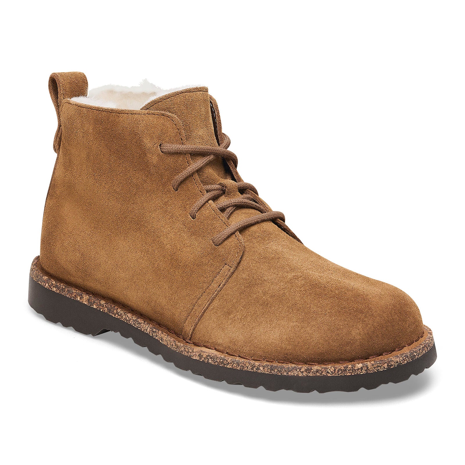 BIRKENSTOCK UPPSALA MID SHEARLING SUEDE | DARK TEA