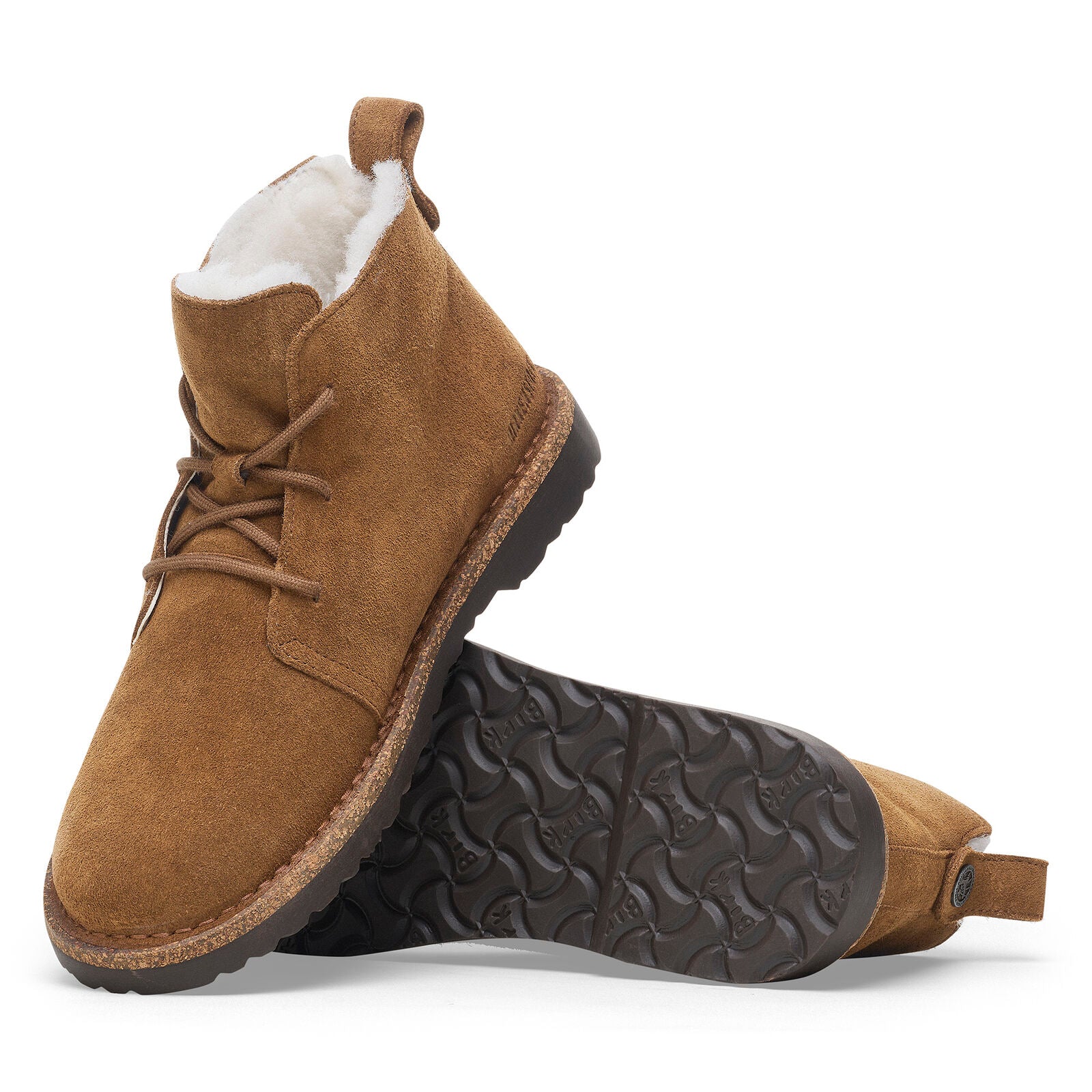 BIRKENSTOCK UPPSALA MID SHEARLING SUEDE | DARK TEA