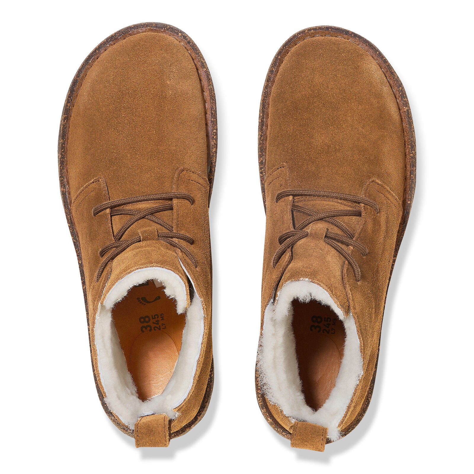 BIRKENSTOCK UPPSALA MID SHEARLING SUEDE | DARK TEA