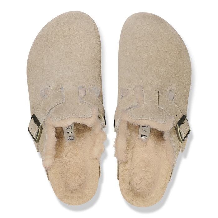 BIRKENSTOCK BOSTON SHEARLING | TAUPE