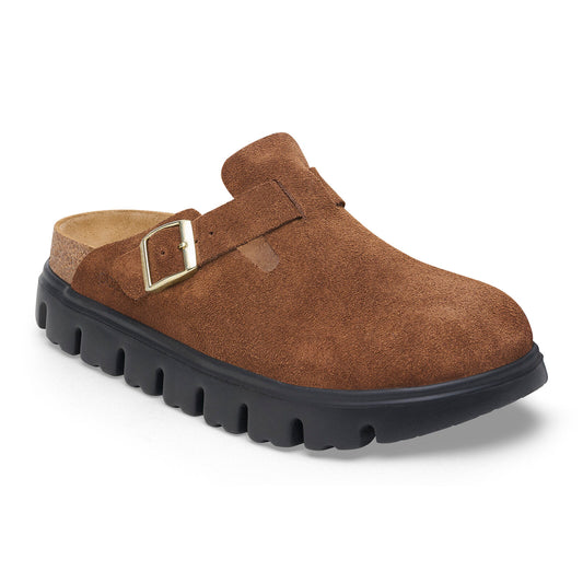 BIRKENSTOCK BOSTON CHUNKY SUEDE | DARK TEA