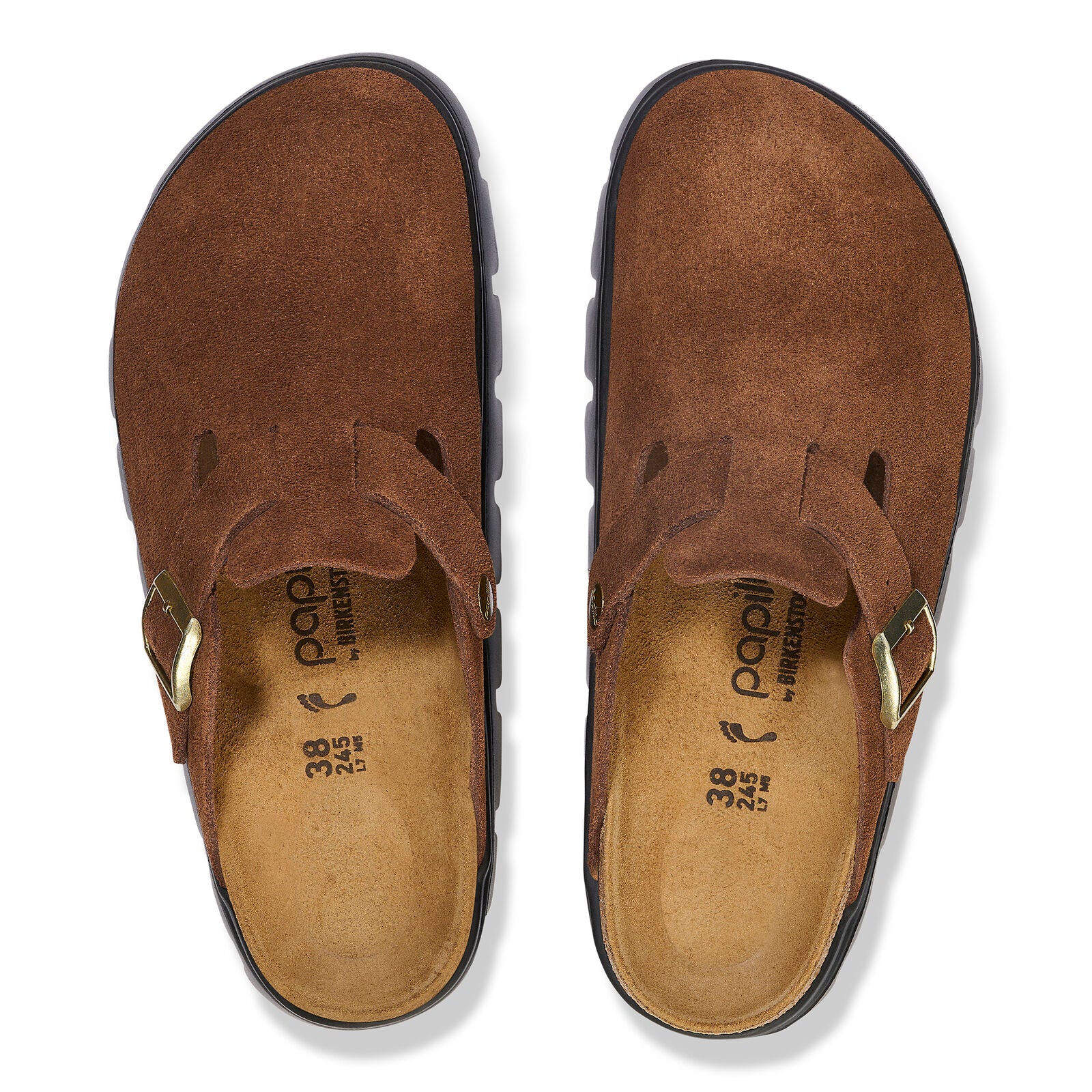 BIRKENSTOCK BOSTON CHUNKY SUEDE | DARK TEA
