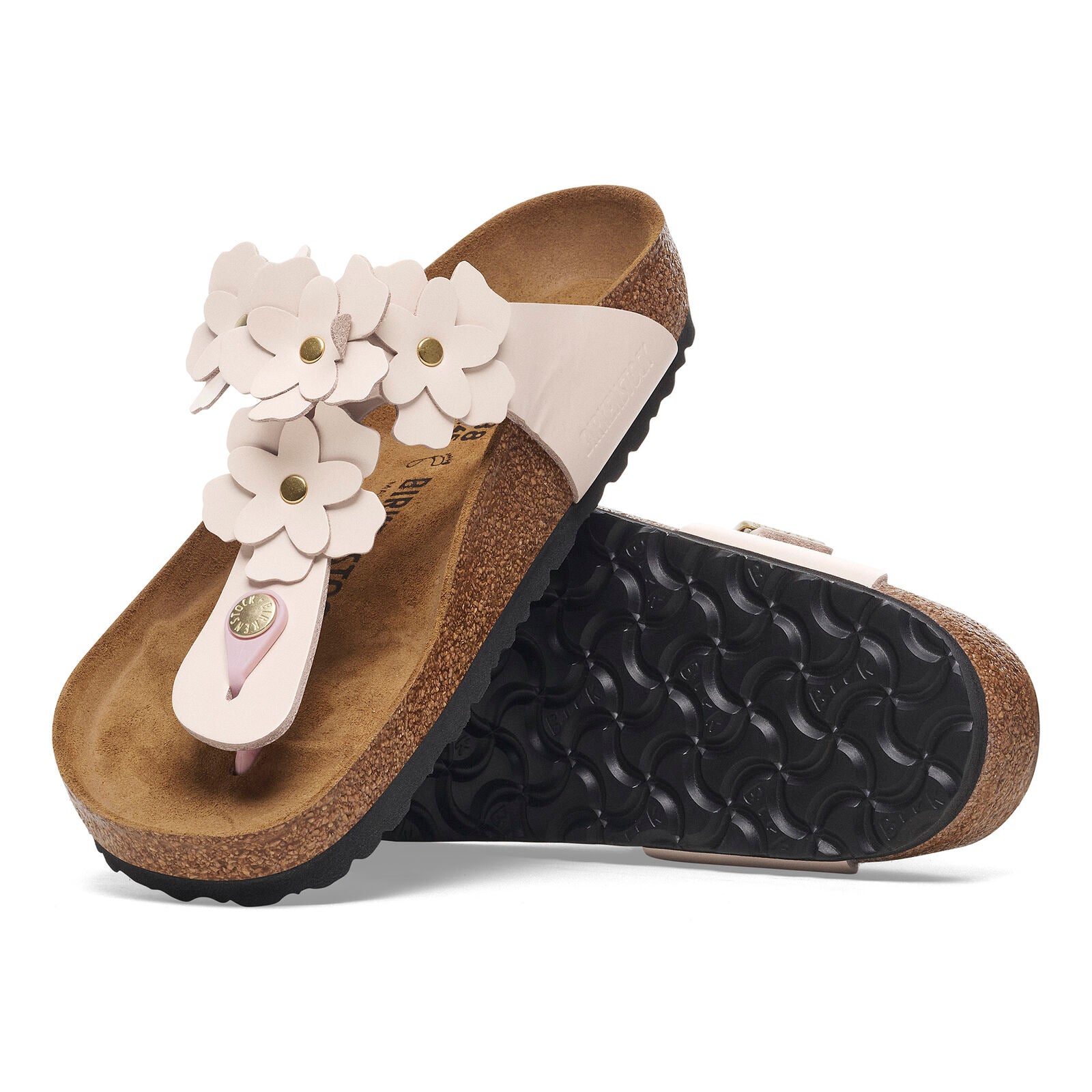 BIRKENSTOCK GIZEH FLOWER LEATHER | LIGHT ROSE