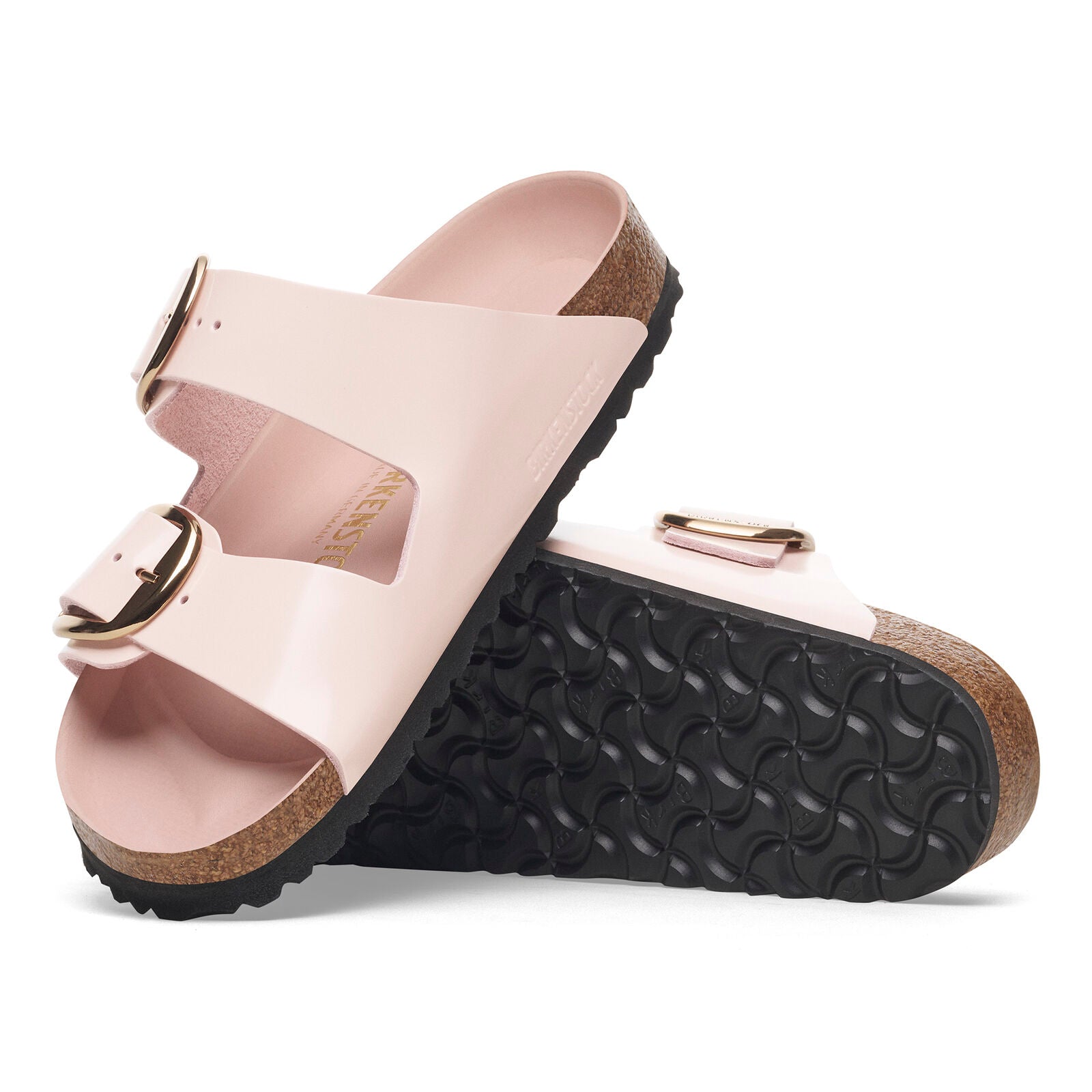 BIRKENSTOCK ARIZONA BIG BUCKLE HIGH SHINE | LIGHT ROSE