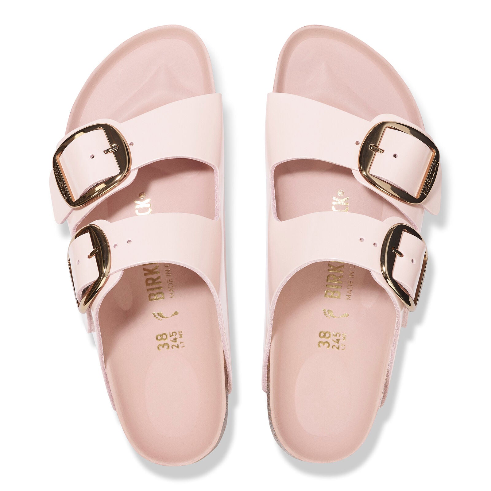 BIRKENSTOCK ARIZONA BIG BUCKLE HIGH SHINE | LIGHT ROSE | The Hen House