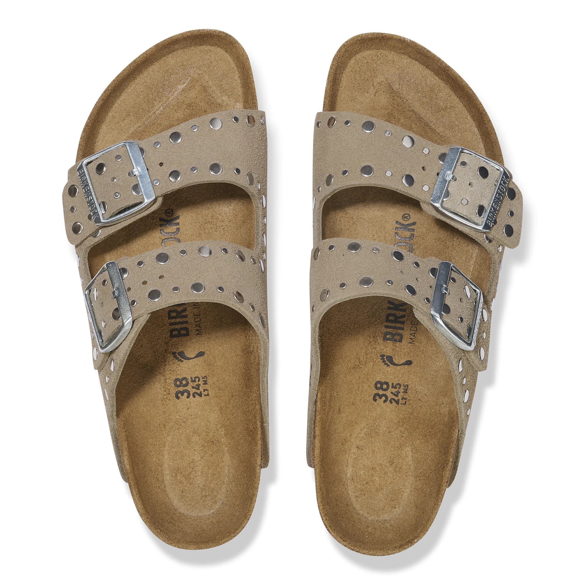 BIRKENSTOCK ARIZONA RIVETS | TAUPE
