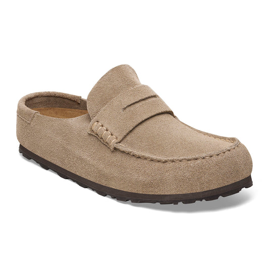 BIRKENSTOCK NAPLES WRAPPED SUEDE | TAUPE