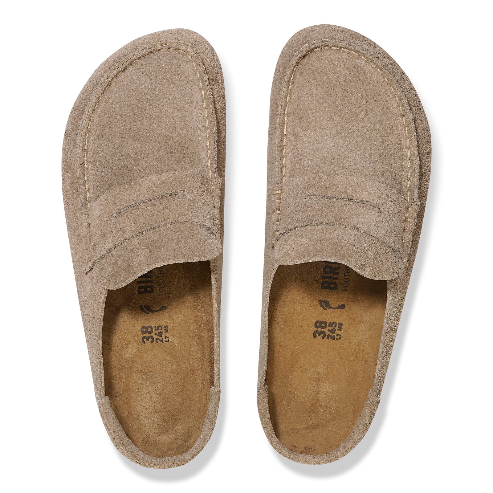BIRKENSTOCK NAPLES WRAPPED SUEDE | TAUPE