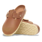 BIRKENSTOCK BOSTON BIG BUCKLE LEATHER | COGNAC