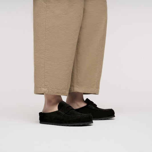 BIRKENSTOCK NAPLES WRAPPED SUEDE | BLACK