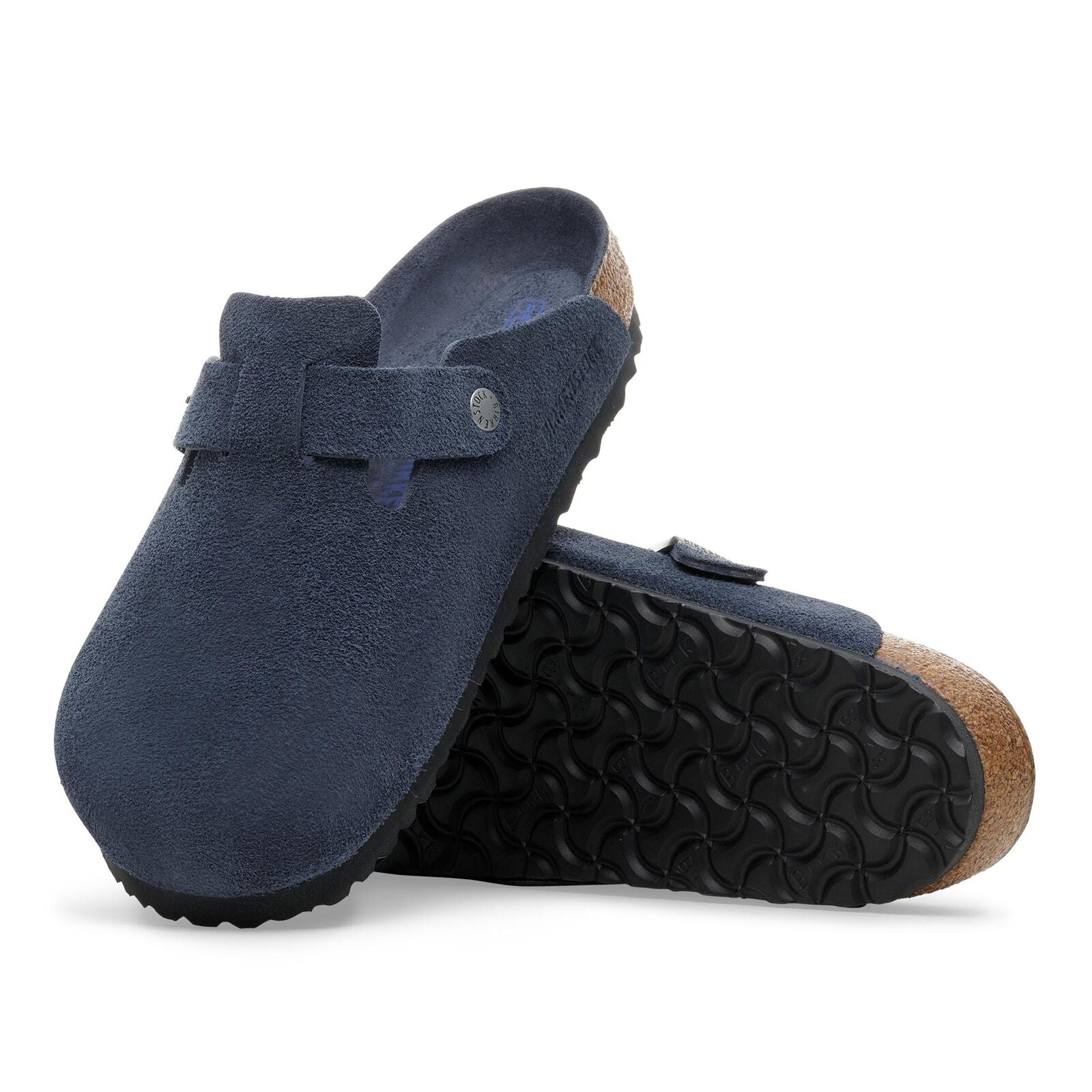 BIRKENSTOCK BOSTON SOFT FOOTBED | NEW NAVY