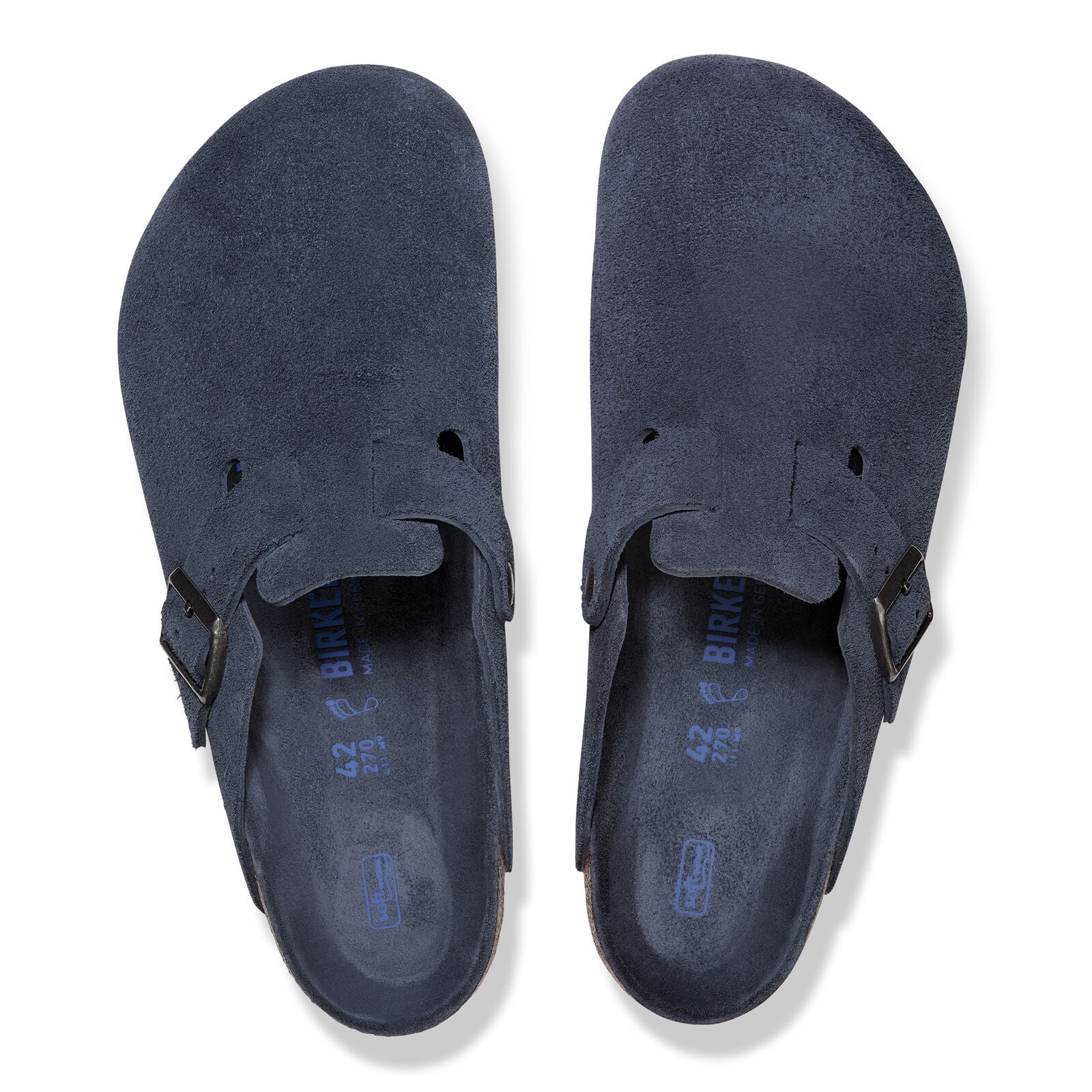 BIRKENSTOCK BOSTON SOFT FOOTBED | NEW NAVY
