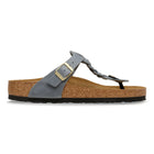 BIRKENSTOCK GIZEH BRAIDED LEATHER | BASALT GRAY