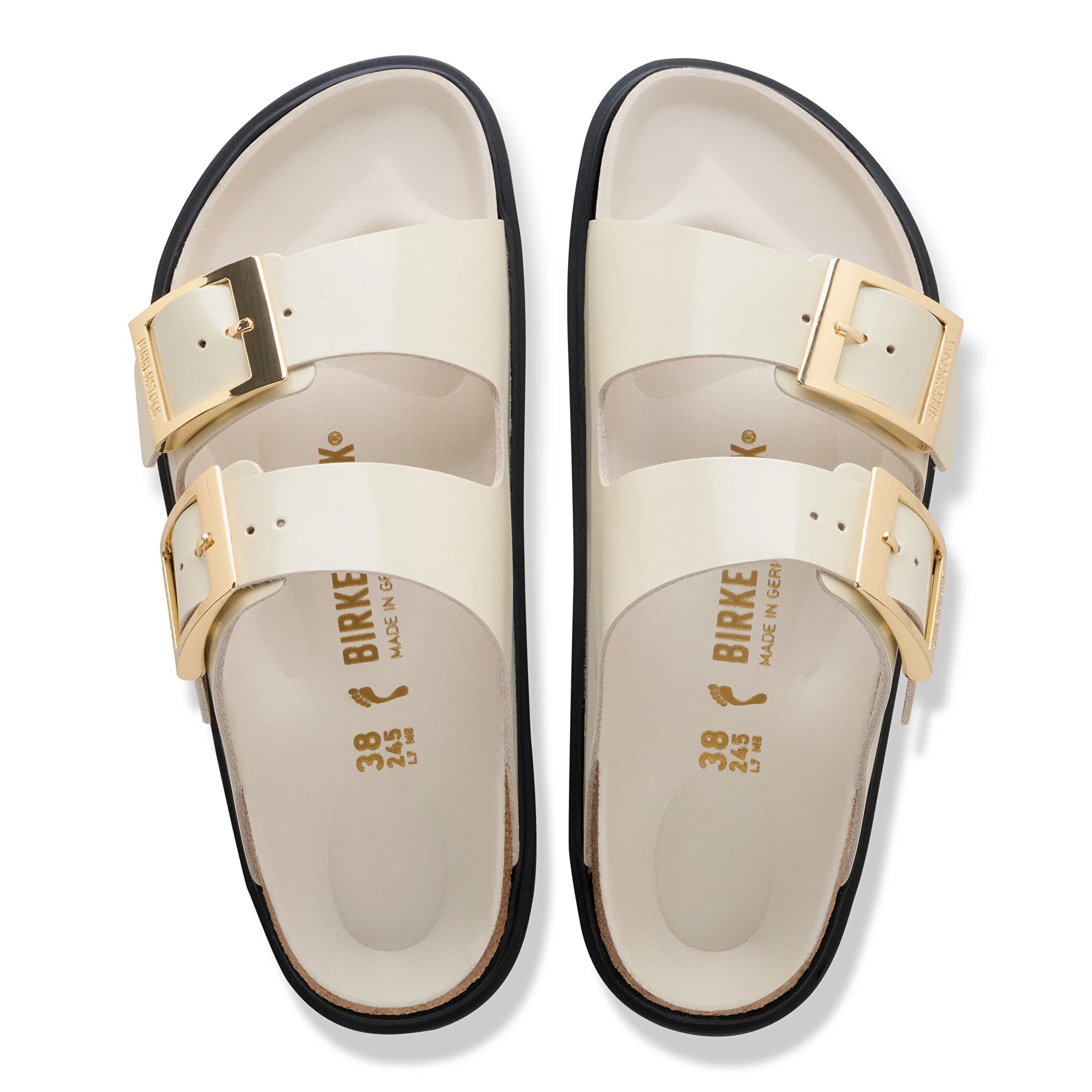 BIRKENSTOCK ARIZONA DROPLET BUCKLE | ECRU