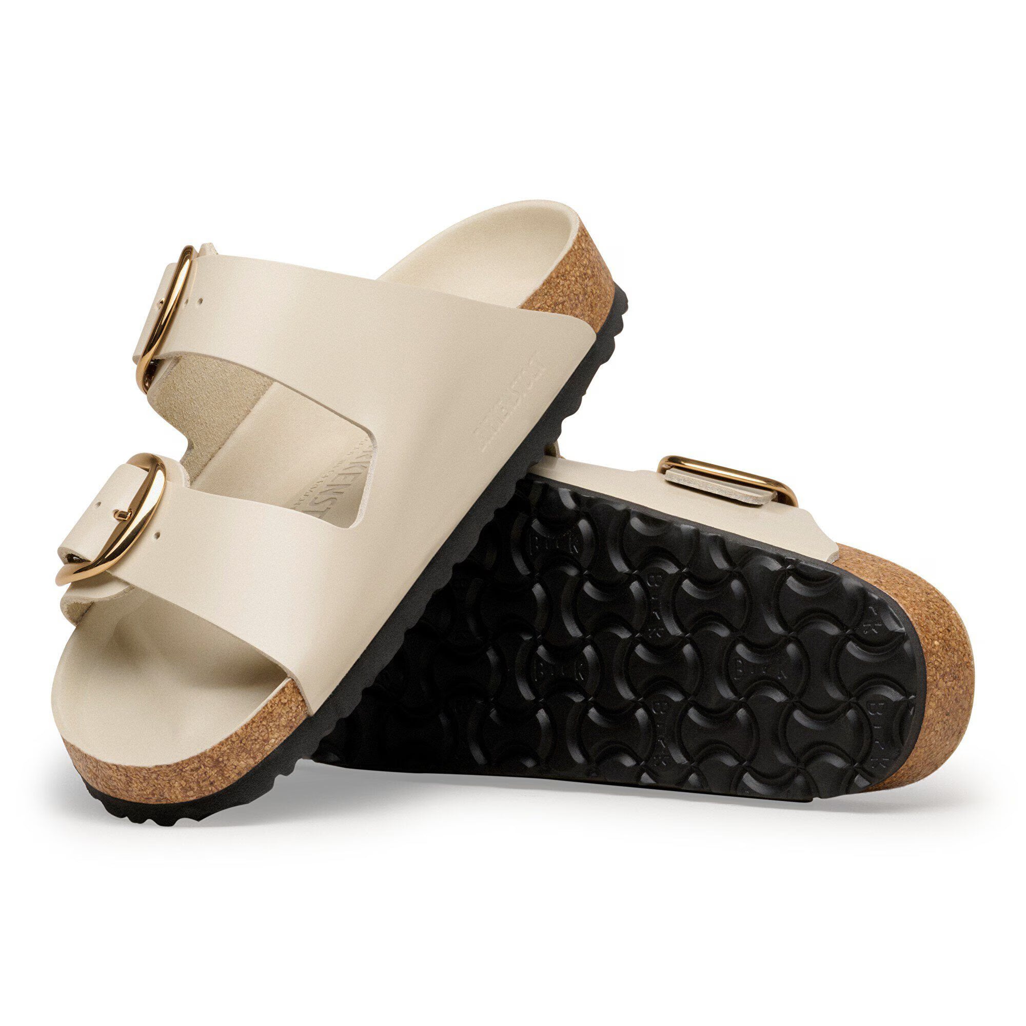 BIRKENSTOCK ARIZONA BIG BUCKLE HIGH SHINE | OYSTER