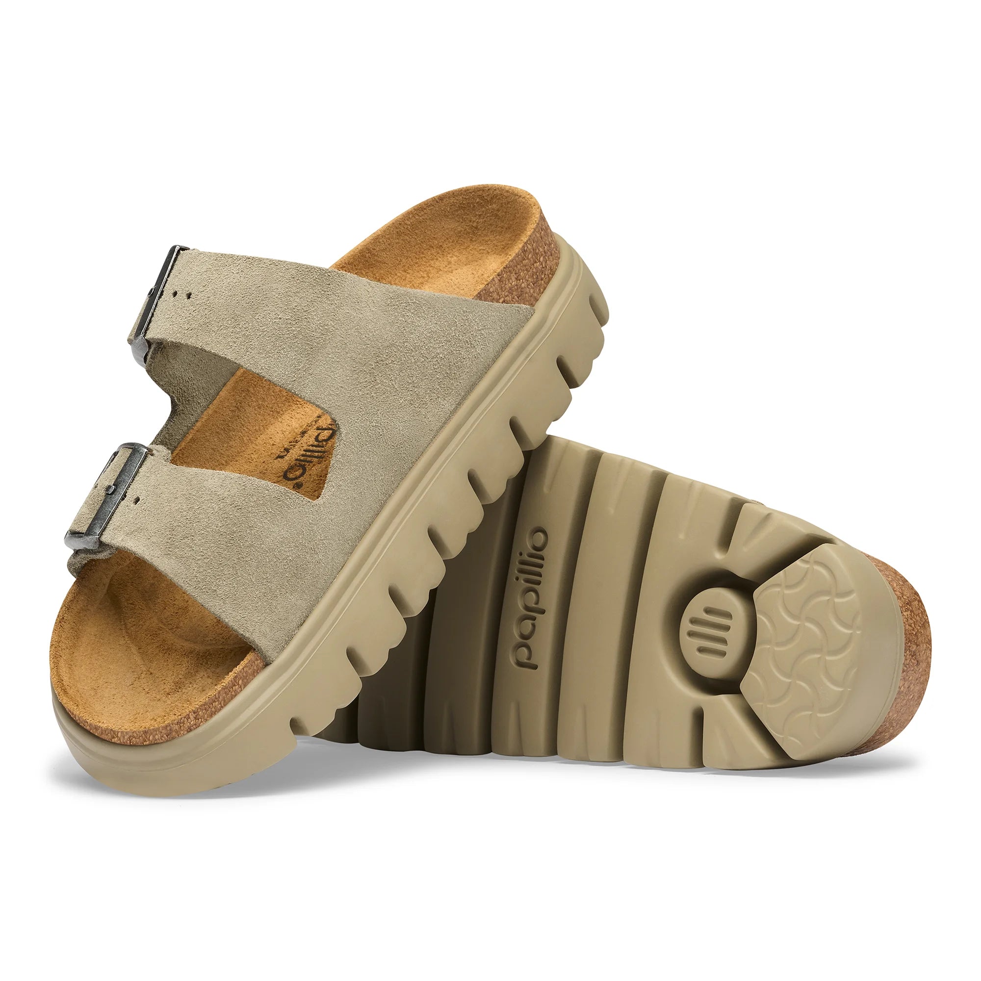 BIRKENSTOCK ARIZONA CHUNKY SUEDE | TAUPE